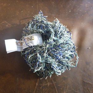 1 Ball Ironstone Desert Flower Yarn - Color Seafoam - Rare Novelty Yarn!